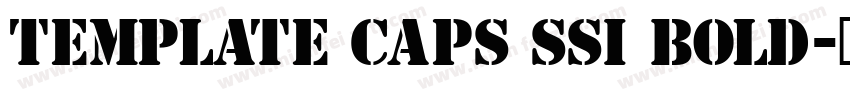 Template Caps SSi Bold字体转换